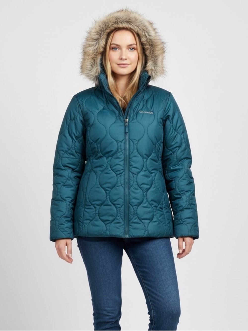 Columbia Women’s XL Frosty Heights Jacket Omni-Heat Teal Blue Jacket NWT